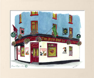 Irish Pub Print - The Dew Drop Inn, Galway, Ireland