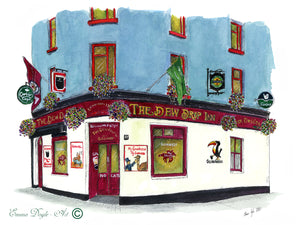 Irish Pub Print - The Dew Drop Inn, Galway, Ireland