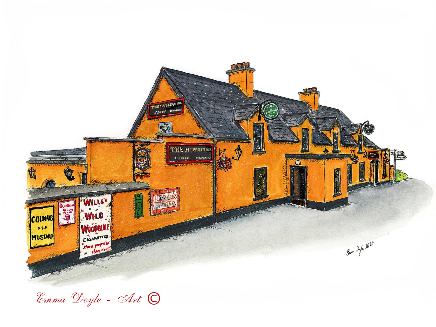 Irish Pub Print - The Hatchet, Dunboyne, Co. Meath, Ireland