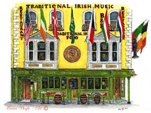Irish Pub Print - The Oliver St. John Gogarty, Dublin, Ireland