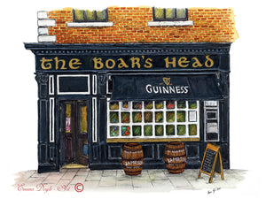 Irish Print - The Boar's Head, Dublin, Ireland