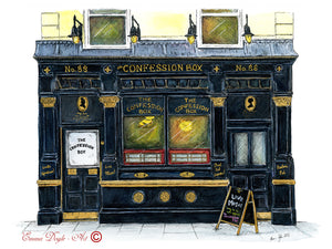 Irish Pub Print - The Confession Box, Dublin, Ireland