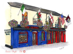 Irish Pub Print - The Quays Bar , Galway, Ireland