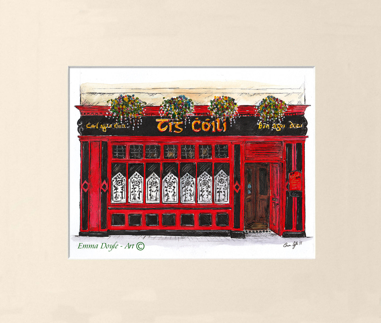 Irish Pub Print - Tig Coili, Galway, Ireland