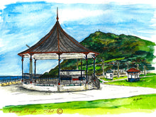 Load image into Gallery viewer, Irish Print - Victorian Bandstand &amp; Bray Head, Bray, Co. Wicklow , Ireland
