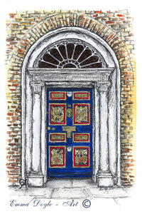 Irish Print - Georgian Door, Merrion Square, Dublin, Ireland